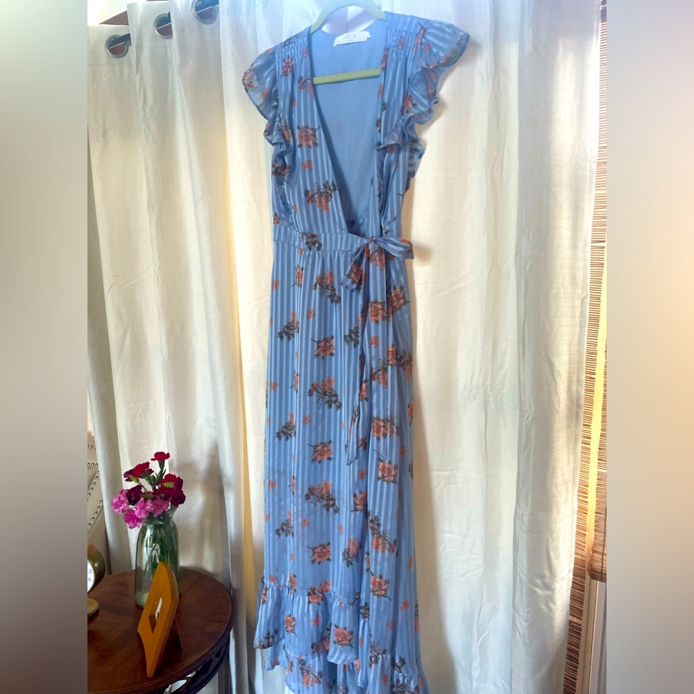 ASTR The Label Dress, Gorgeous Blue Floral, Like New, Size M, One of a Kind!